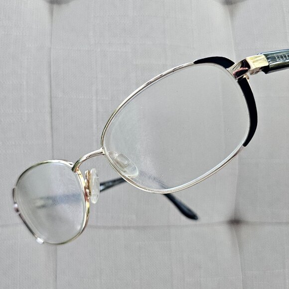 Elle Eyeglasses Frame EL13344 GD Women's Black Metal Oval Full Rim 51[]16 135 - Picture 2 of 16